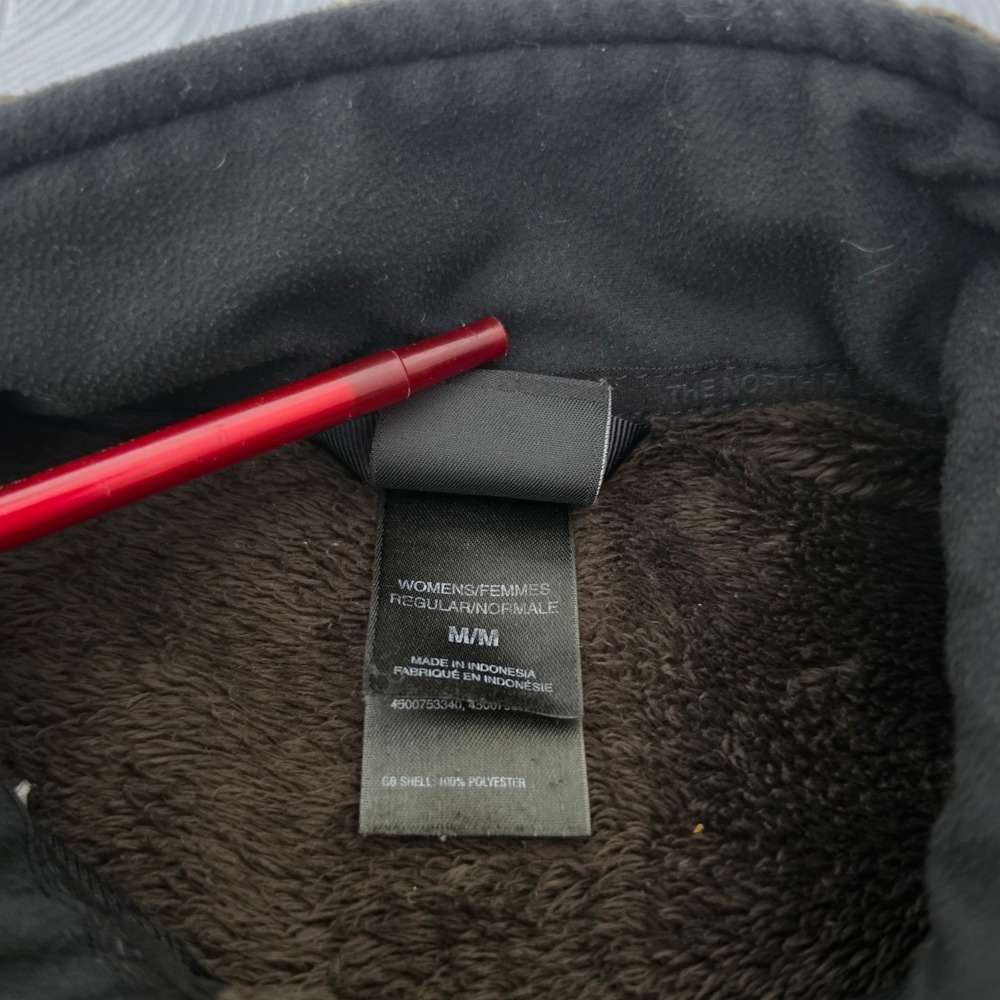 The North Face Osito Fleece Jacket Women Medium Brown Excellent Full Zip Soft - Picture 10 of 11